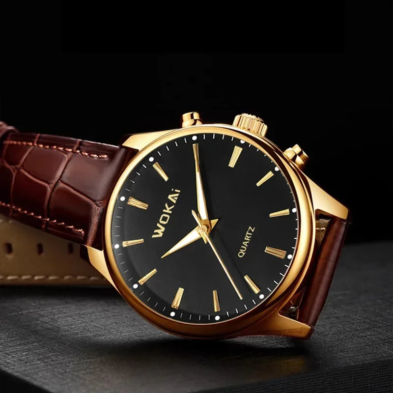 New Sentiment Watch Classic Retro Men and Women Belt Quartz Watch Relogios Masculino Montre Homme Watches for Men