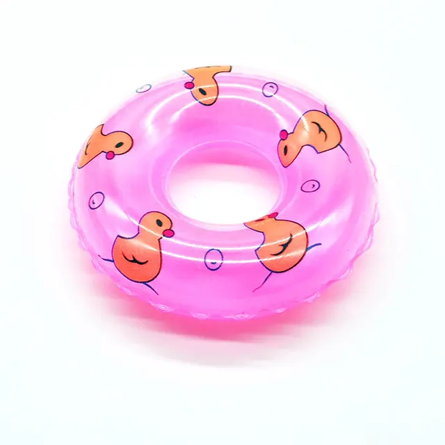 Children Playing In Water Toys Mini Swimming Laps Miniature Miniature Duckling Swimming Ring Inflatable Toys Baby Bathing 5