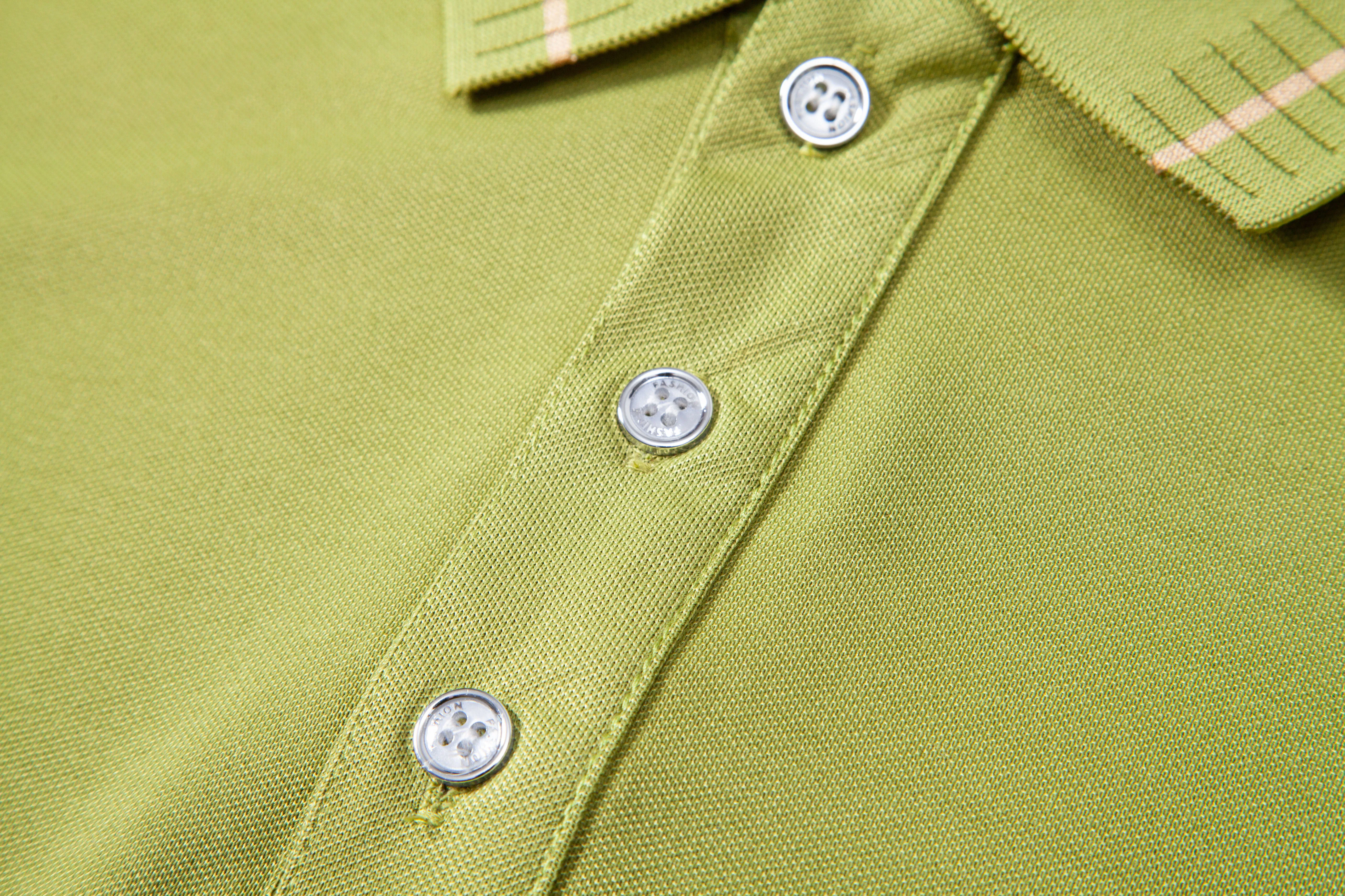 Men's Summer Button Short Sleeve Collar Polo Shirt Material Details