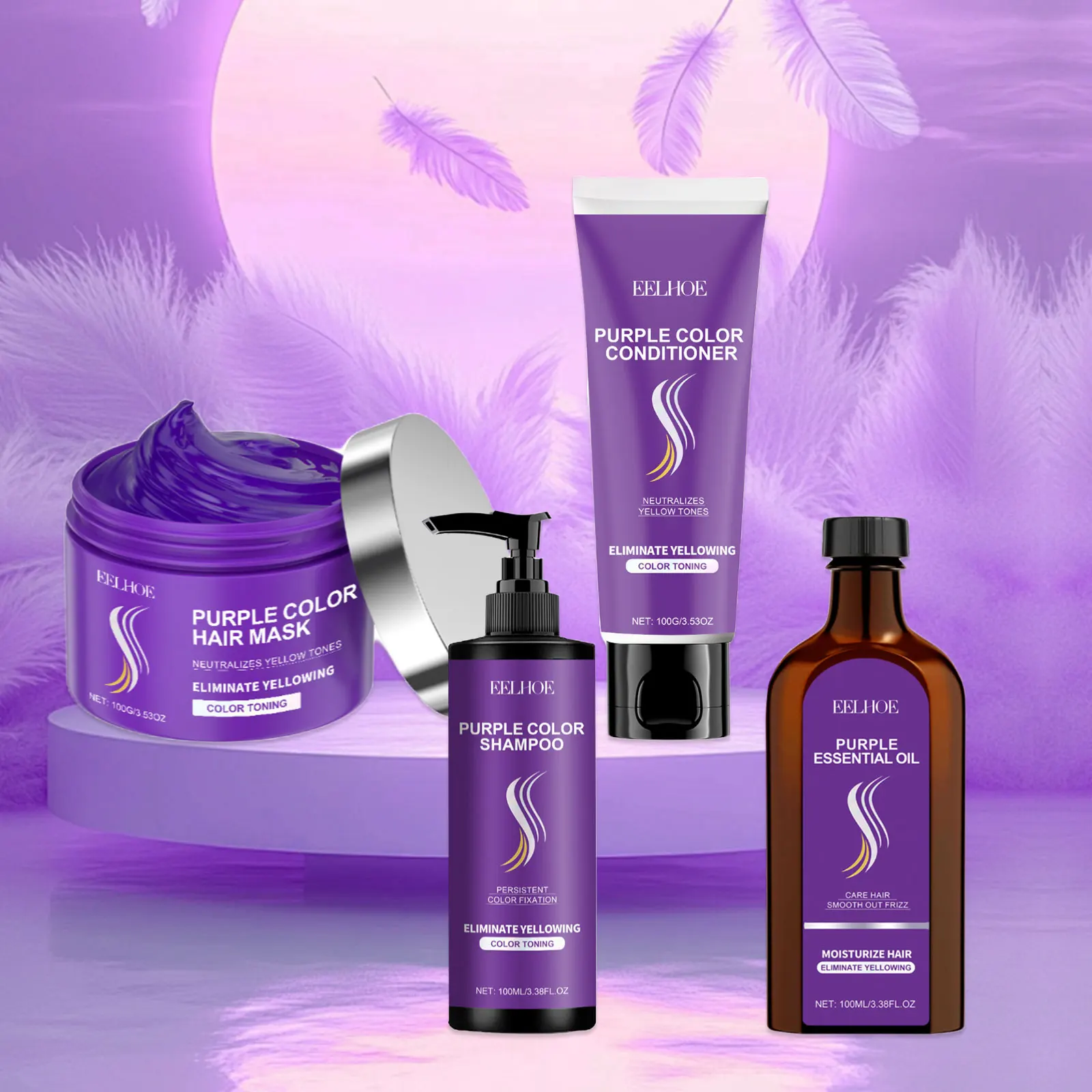 Hair Conditioner Super Silk Treatment Price Purple Hair Care Set