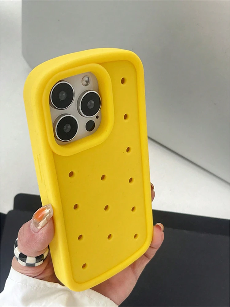 INS Hot Cheese Breathable Soft Silicone Cooling Case - Solid Color Shell