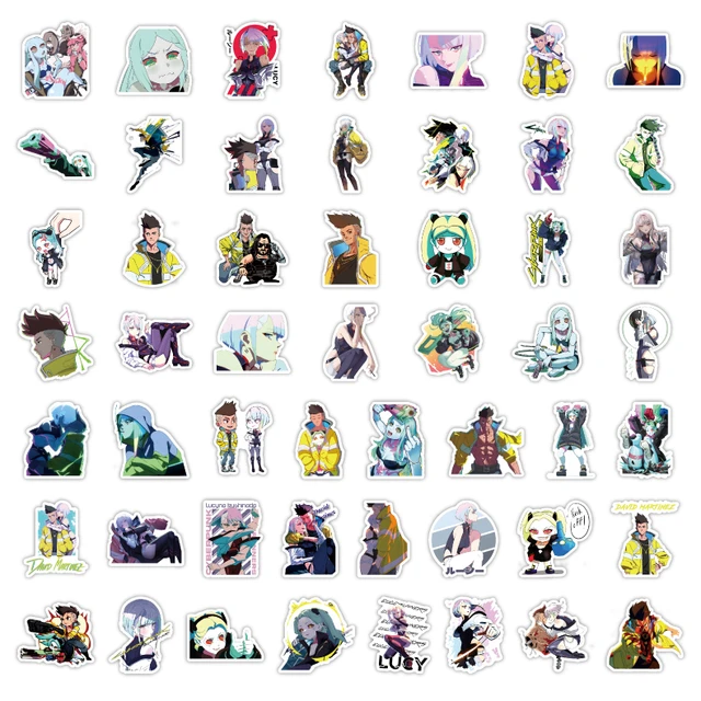 Cyberpunk Edgerunners Rebecca Anime Girl Sticker Vinyl Decal Phone