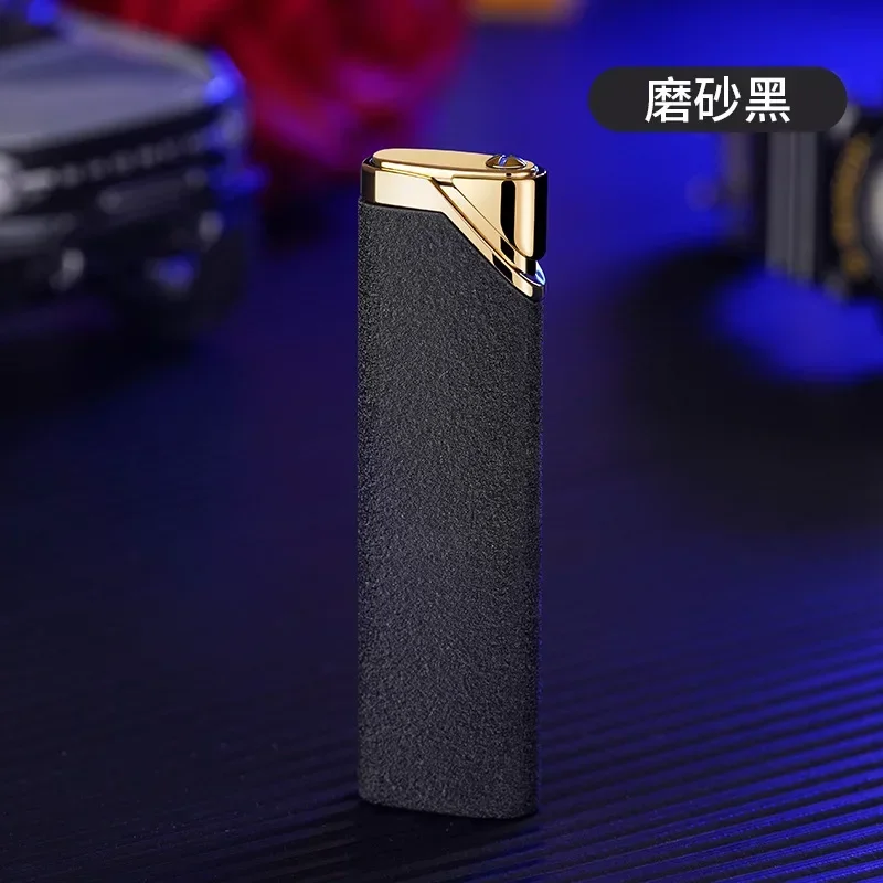 Butane Gas Lighter Cigarette Lighter Metal Long Strip Inflatable Lighter Durable Refilled Windproof Lighter Gas Butane Smoking Accesoires Gadgets for Men Encendedor