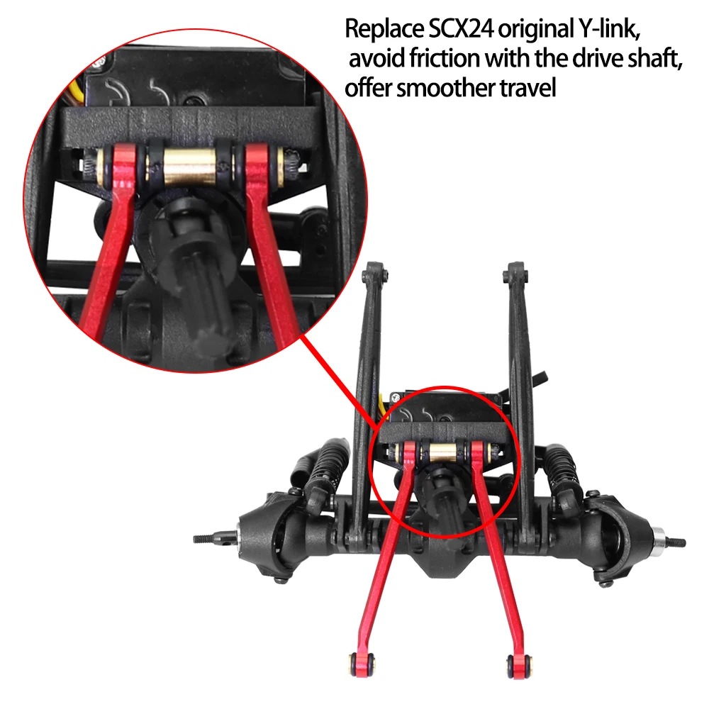 BDXRC 1/24 RC ũѷ ڵ ׽þ SCX24  ۷ AXI00005 CNC ˷̴  Ŭ 4 ũ Ʈ ׷̵ ǰ