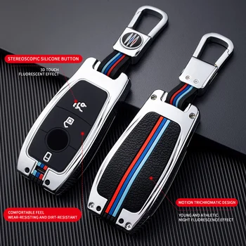 Custodia per Chiave/telecomando per Mercedes Benz classe E S GLE A220 W213 E200 E300 E220 E320 E260 E43 accessori portachiavi Auto - Portachiavi per Auto portachiavi Shell Fob per Mercedes Benz classe E S GLE A220 W213