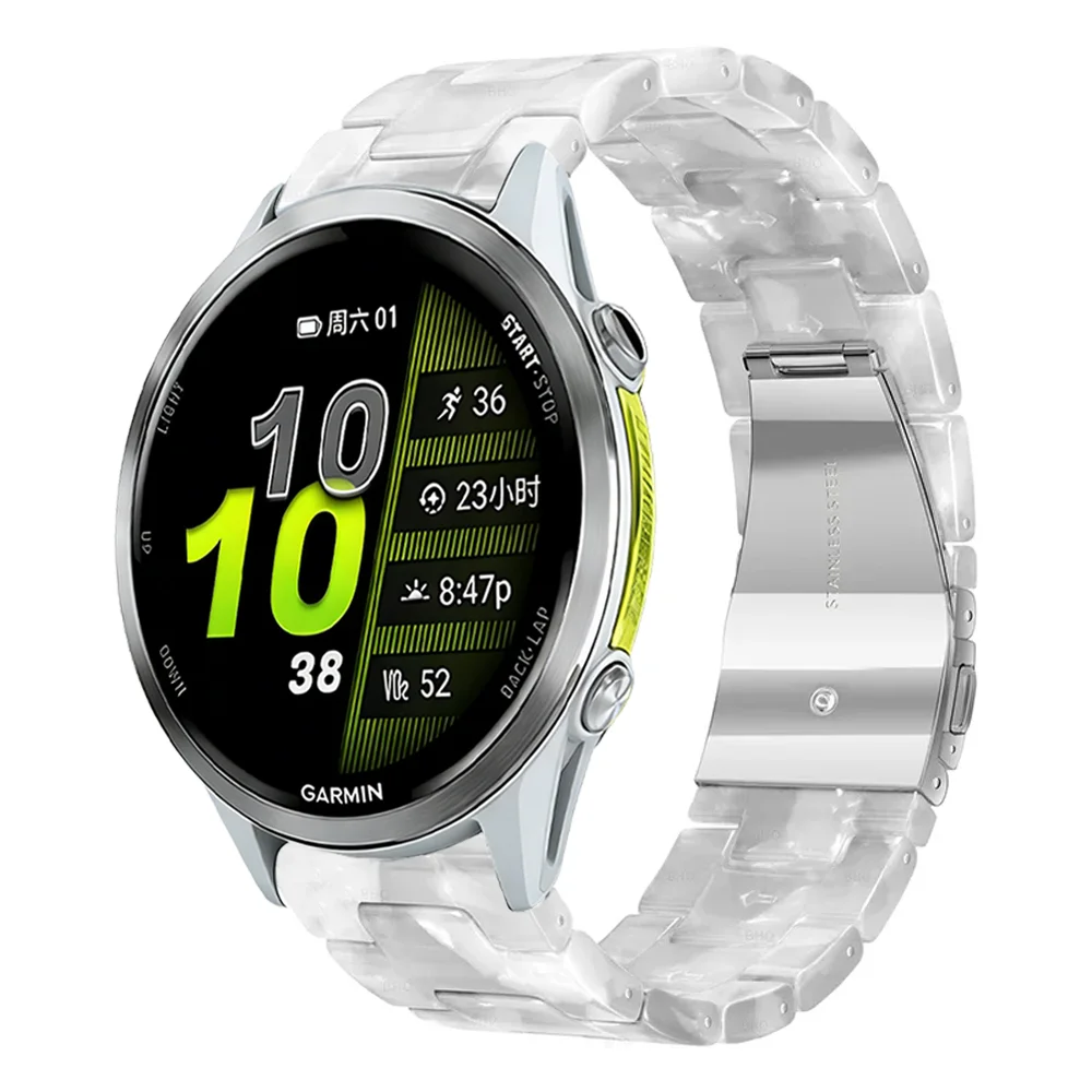 Resin Strap: Comfortable Bracelet for Smartwatches (20mm/22mm)