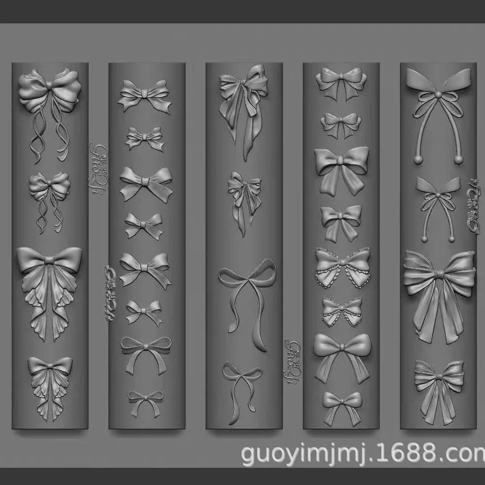 2025 Apple & Butterfly Nail Art Silicone Molds Set – Cute Bear Butterfly and Flared Skirt Designs for Women Stunning DIY Nails 3