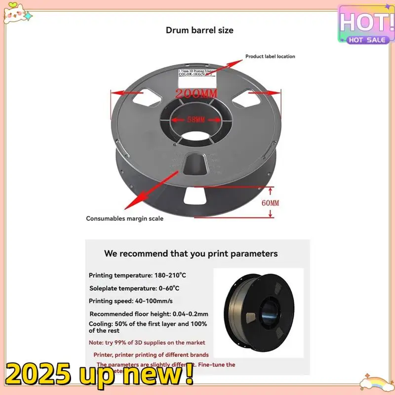 Delicate Texture-PLA 3D Printer Filament 1.75Mm1kg Spool 3D Printing ...