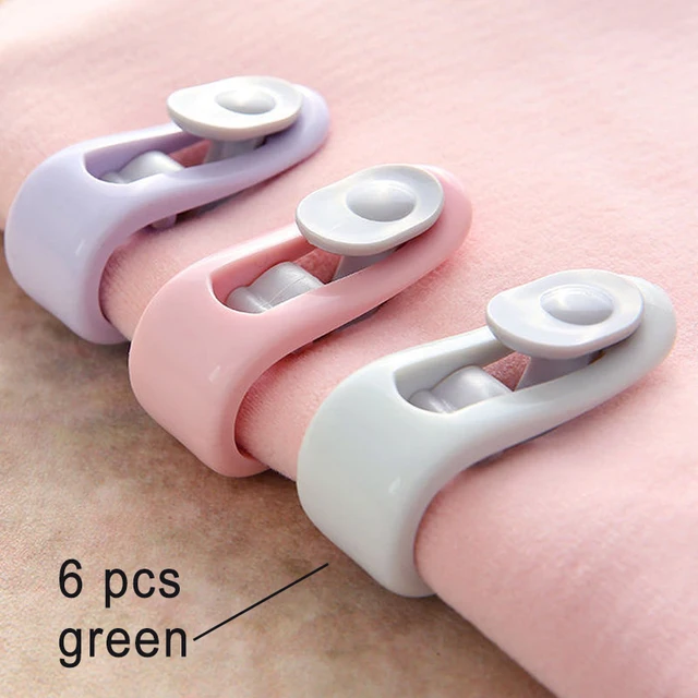Abs 4Pcs/ Nem Csúszás Megragadó Kerek Forma Paplan Klipek Rögzítő Szükségtelen Fedél Tartó Hálófedele - Image 6