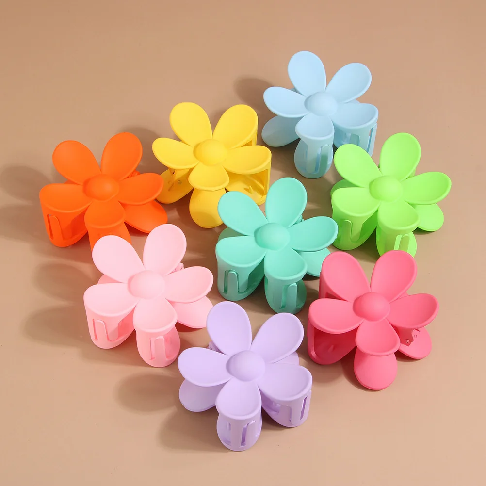 

Hairpin Small Claw Clips Decorative for Women Accessories Thin Flower Thick Barrettes