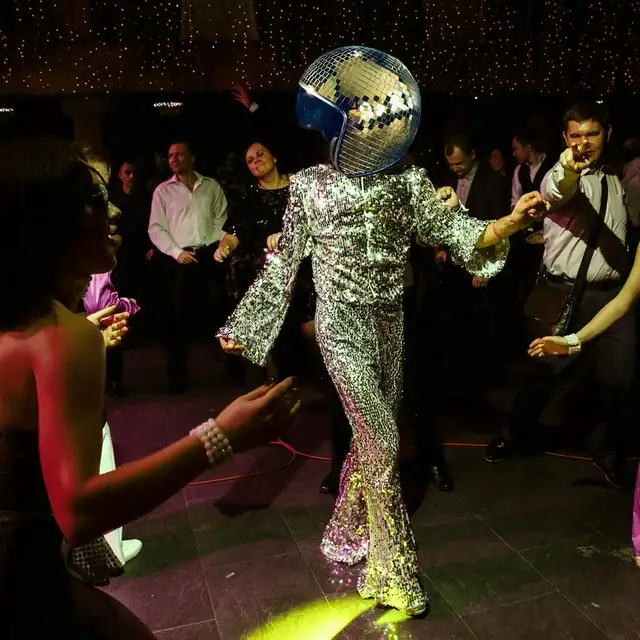 Casque Chang Ball avec visière rétractable, chapeau de cow-boy, verre  pailmétrage, décor de fête