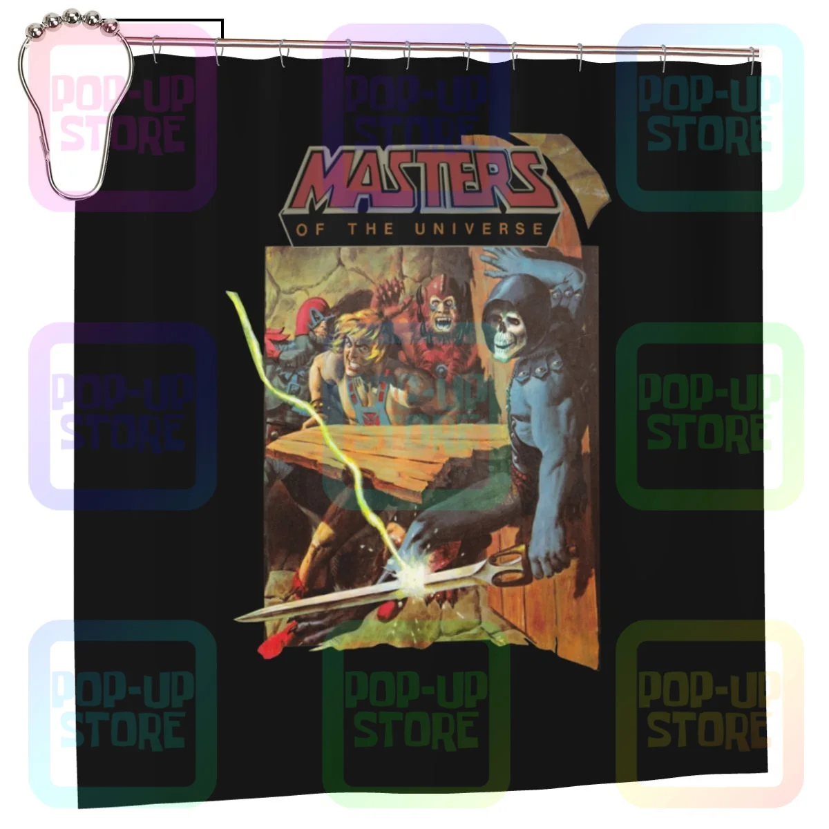 Masters Of The Universe Skeletor Beastman Stratos Motu Shower Curtain Bathroom Curtain Shower Waterproof