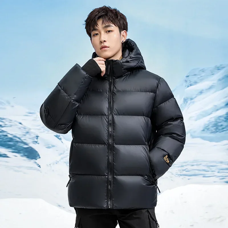 Down Jacket Black Gold Down Jacket, Down Suit, Short Bread Suit, Men's And Women's Anti-Season Lovers Coat, Thickened Winter Protection