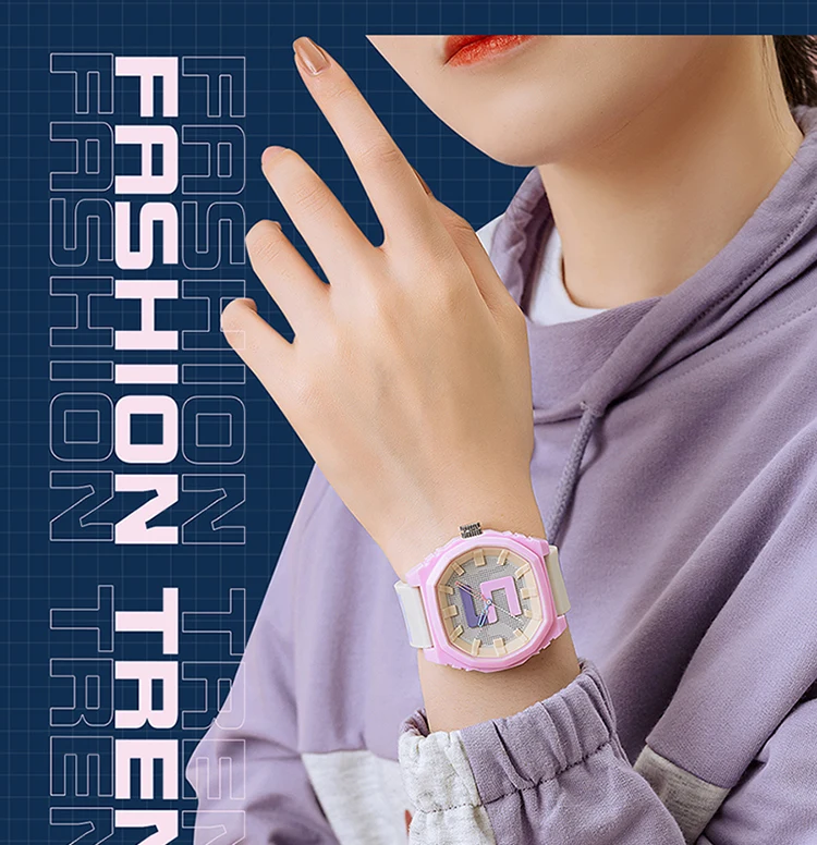 SANDA Original Design Womens Mens Watches Top Brand Luxury Sports Silicone Waterproof 50M Quartz Watch Men Relogio Masculino
