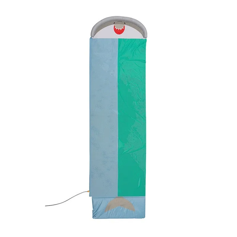 Inflatable Water Mat Inflatable Water Slide Doki Toy Interactive Water Slide Toy Whale Water Slide Play Spray Double Children Outdoor Spray Mat