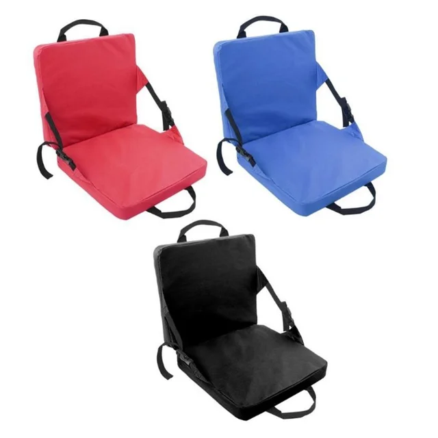 Canoe Kayak Seat Cushion Waterproof Stadium Chair with Comfortable Back Support for Hiking Camping Boating Fishing Accessories