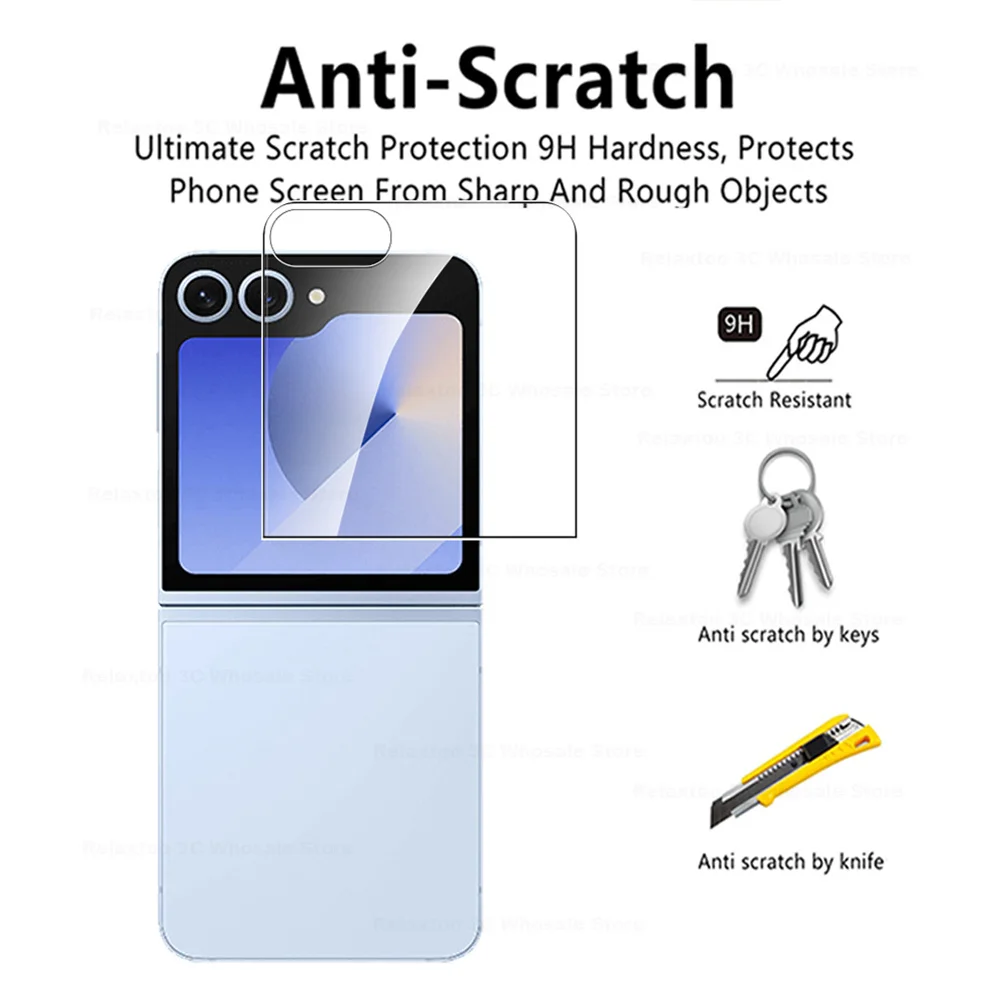 Premium HD Tempered Glass Back Screen Protector for Samsung Galaxy Z Flip6
