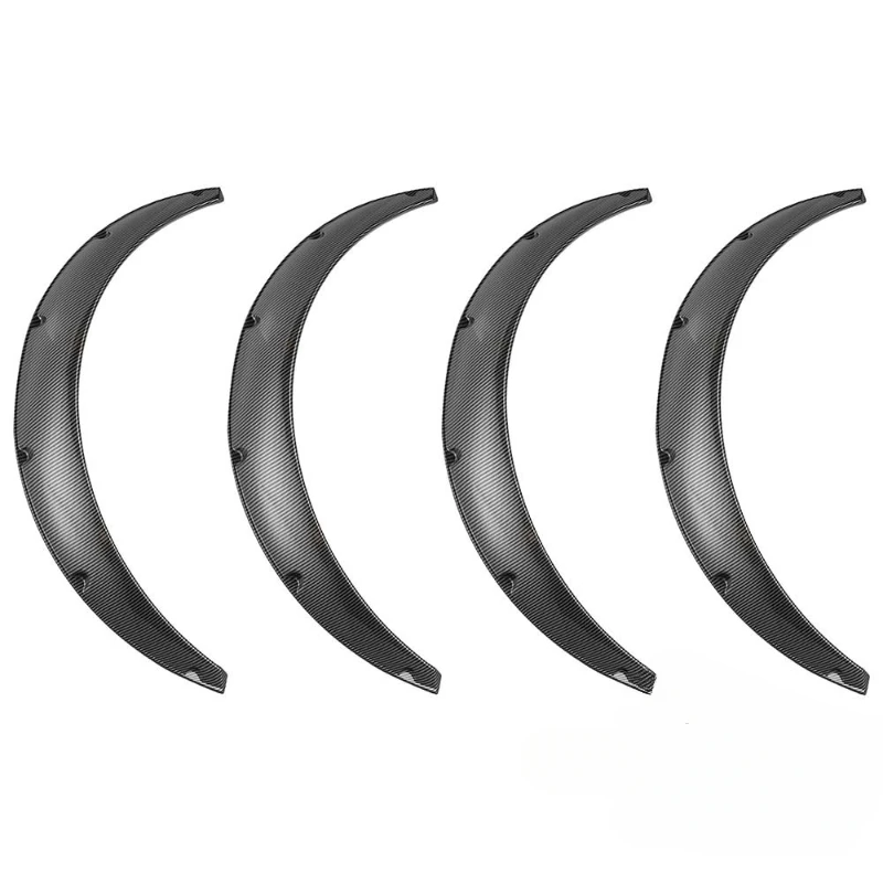 4Pcs Pp Black Fender Flares Wide Body Kit Passaruota Per Chevrolet Corvette C3 C4 C5 C6 Ad Alta Resistenza