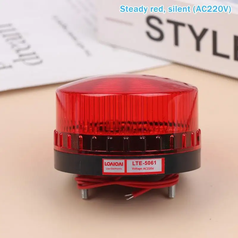 Strobe Signal Warning LED Flashing Light – Security Alarm Beacon, Multi-Voltage