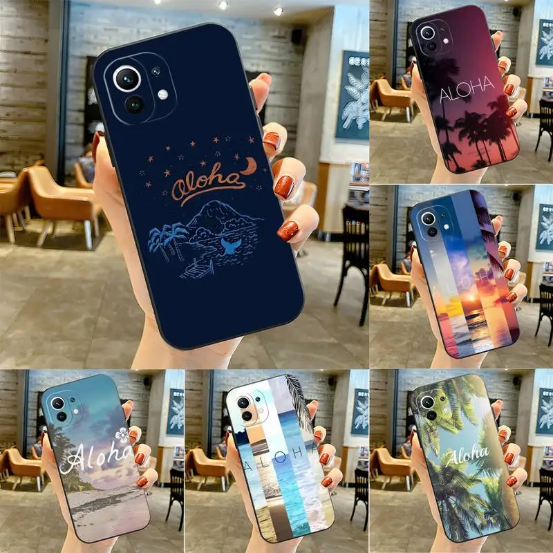 Hello Hawaii Aloha Custodia Per Telefono Funda Per Redmi Note 9 11E 8 7 11 10 10T 9A 9S 8T 8A 7A Pro Plus Cover Posteriore Antiurto
