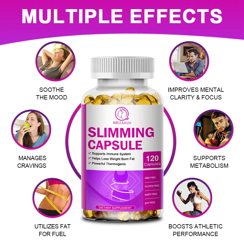 BBEEAAUU Morning &Evening Detox Apple Cider Vinegar Capsule for Men & Women Constipation and Bloating Inhibit Fat Slimming Tool