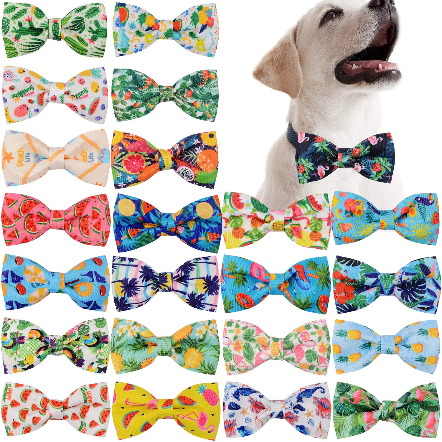 10 adet ayarlanabilir köpek papyon yaka evcil hayvan yayı köpek kedi parti Bowties kravatlar el yapımı yay evcil hayvan bakım aksesuarları