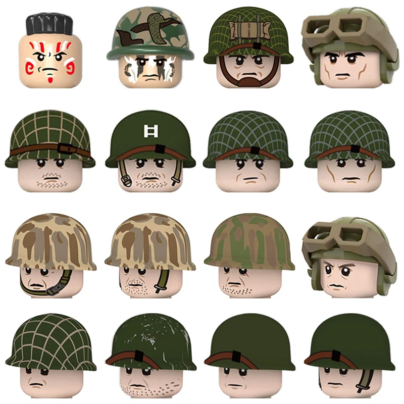 

WW2 US Soldiers Mini Military Figures Building Blocks Toy American Army Armoured Forces DIY Bricks Accessories Kids Toys Gifts