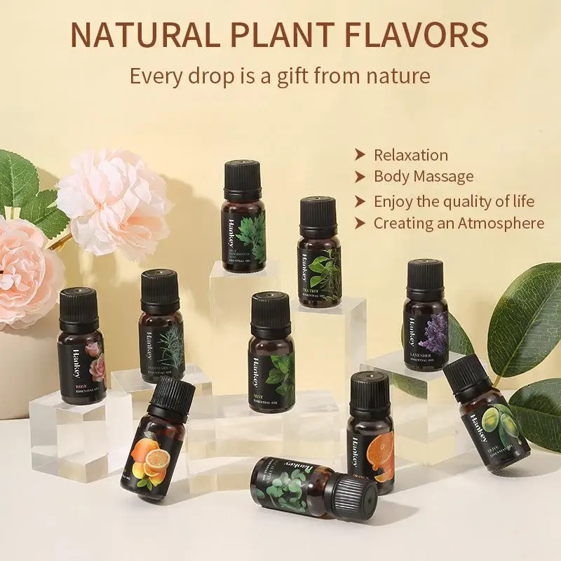Ensemble d'huiles essentielles pures pour diffuseur