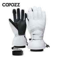 COPOZZ New Winter Men Women Ski Gloves Windproof Warm Waterproof Touch-Screen Non-slip Snowboard Snowmobile Thicken Skiing Glove 1
