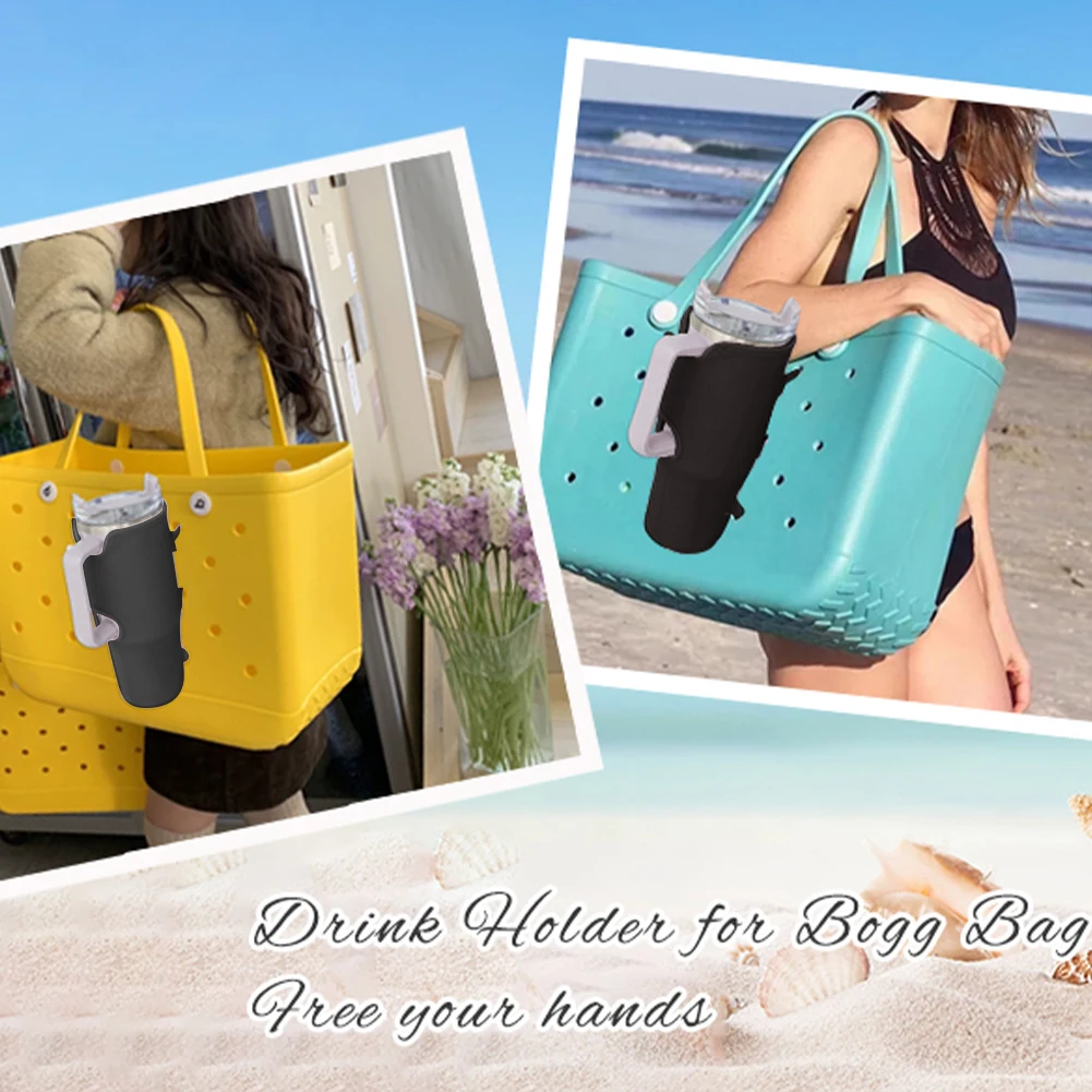 Cup Holder for Bogg Tote Bag Water Bottle Holder Adjustable Water Bottle Sleeve Beverage Storage for Stanley