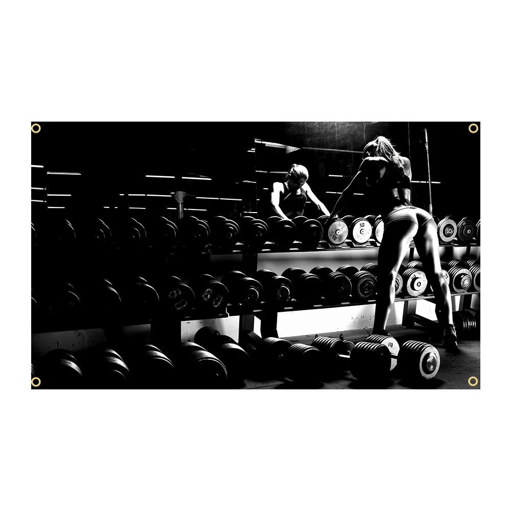 

ft flag banner 3X5FT Gym Girl "devil Figure" Banner Decoration Flags ft flag banner