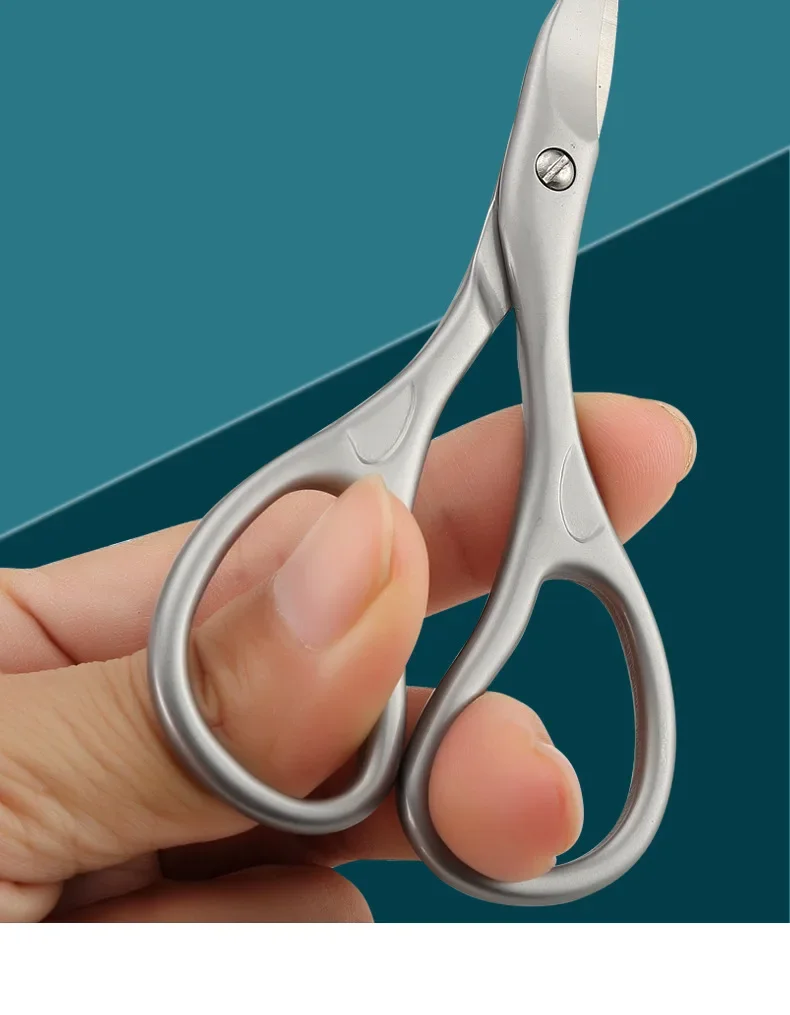 Multifunktionale Gebogene Nagelschere aus Edelstahl Professionelles Maniküre-Pediküre-Werkzeug für Zuhause und Salon Geeignet für Männer Frauen Senioren – Detail 9