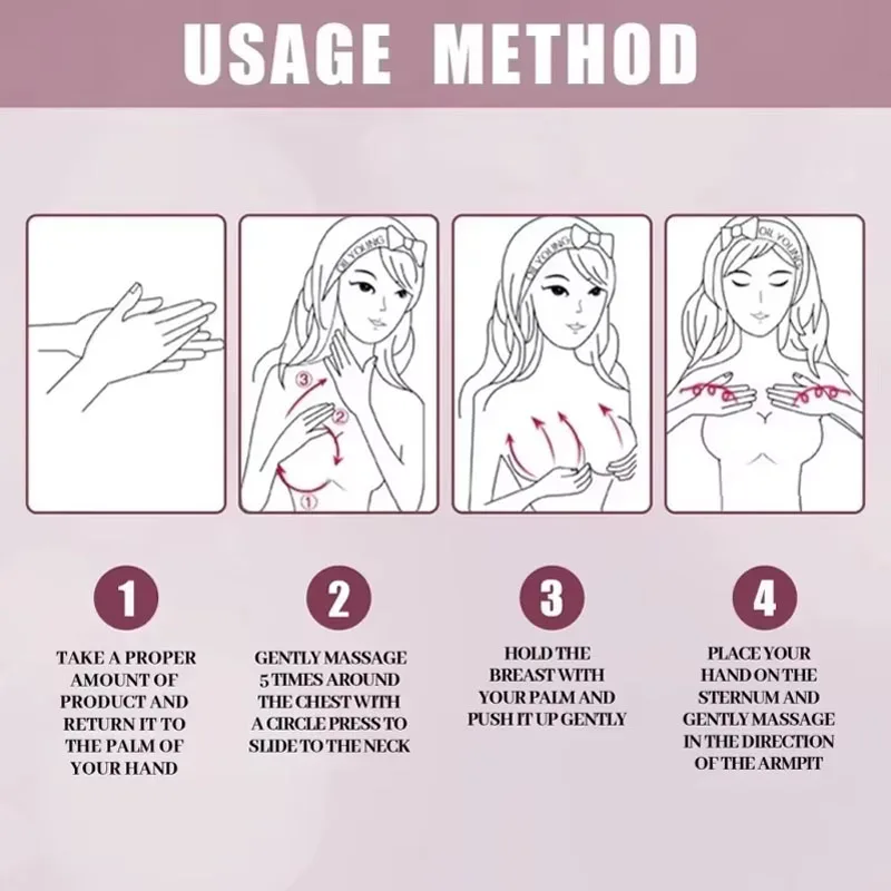 Breast Enlargement Cream Natural Breast Enlargement Cream Boobs Enhancement Oil Bust Enlarging Bigger Chest Massage Lift Firming Up Size Bust Body Care