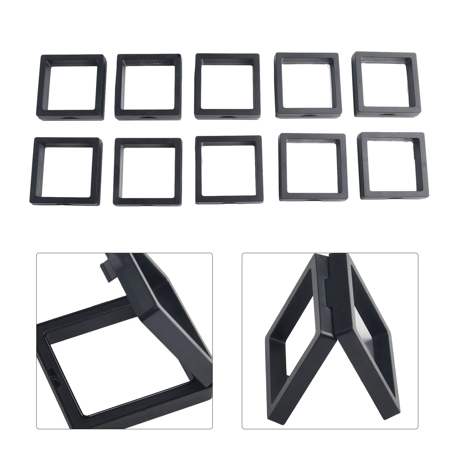 

Storage Supplies Coin Display Holder 10pcs 3D Floating Display Holder 3D Floating Effect Coin Frame Penny Brand New