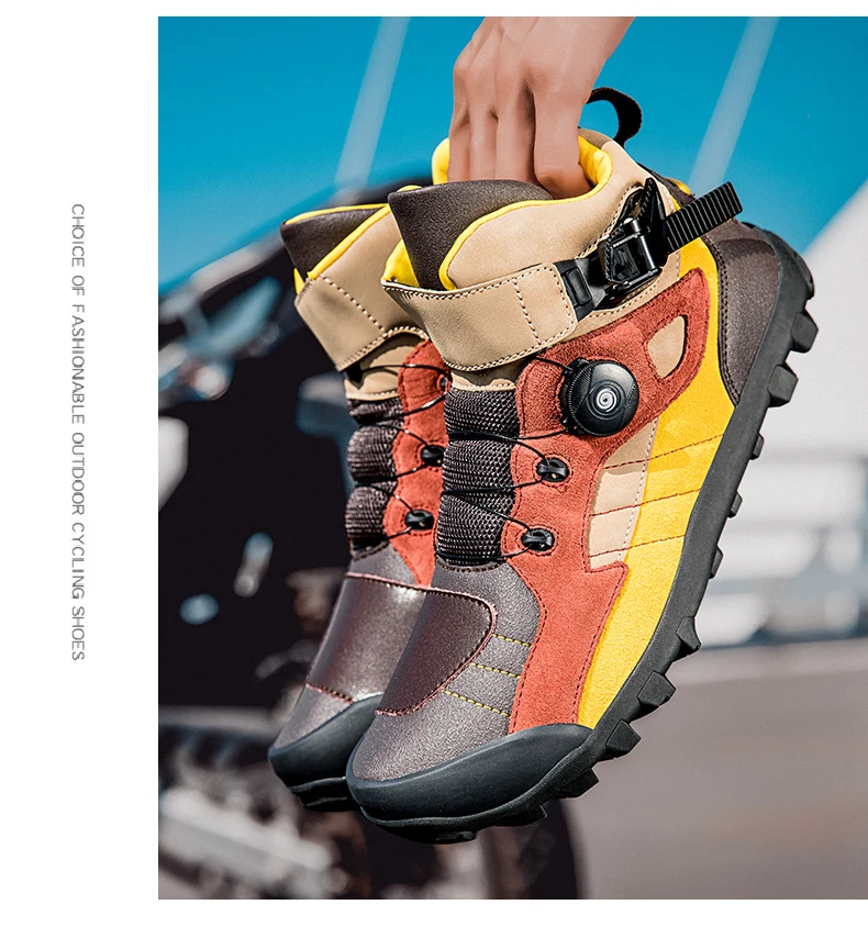 Motorcycle Shoes Men Moto Breathable Non-slip Riding Boots