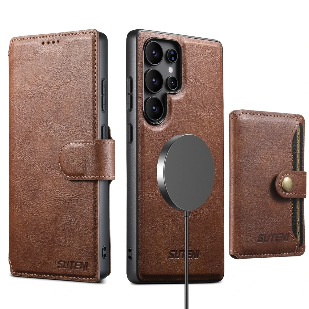 Premium 3-in-1 Flip Wallet Leather Phone Case with Card Holder and Magnetic Closure