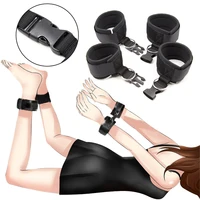 Bdsm Bondage Set Zurückhaltung Erwachsene Spiel Handschellen Hals Kragen Handgelenk Mund Gag Strap Fetisch Sex Spielzeug Für Frau Paare Kein Vibrator 6