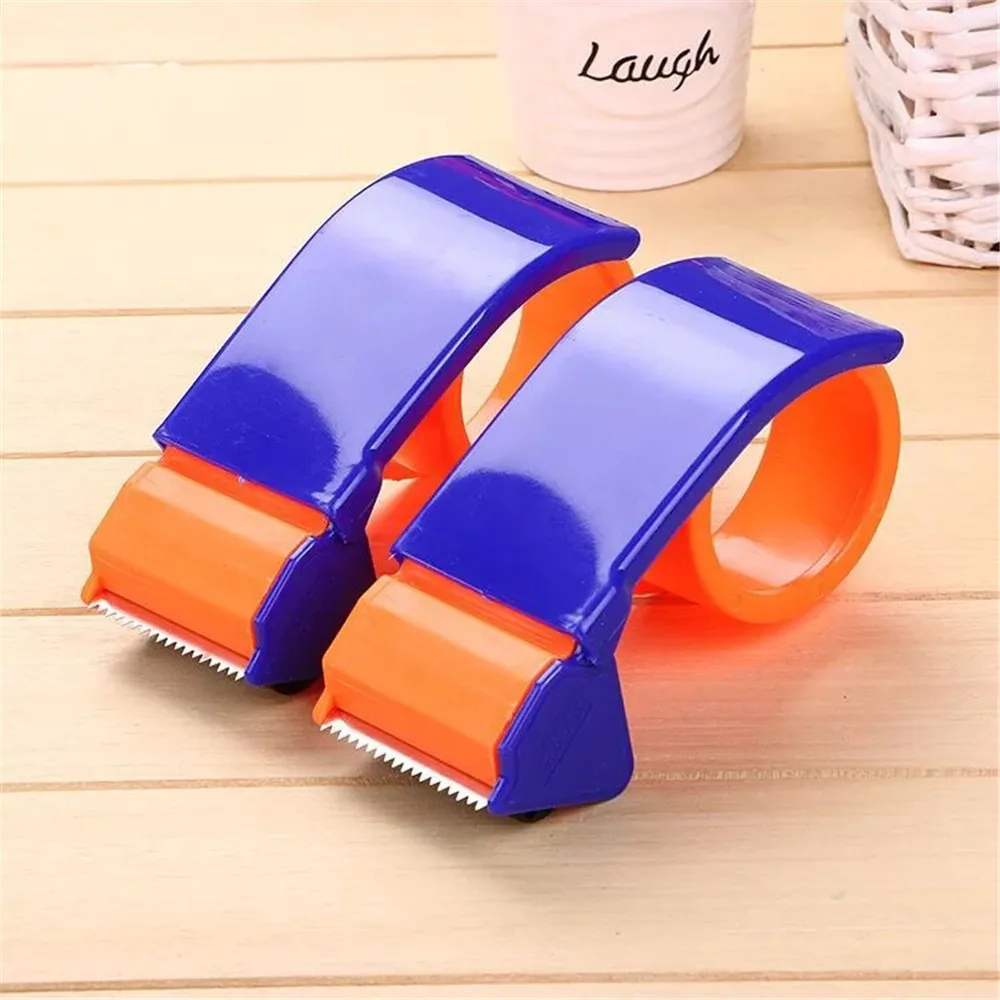 Durable Plastic Tape Dispenser with Roller Cutter