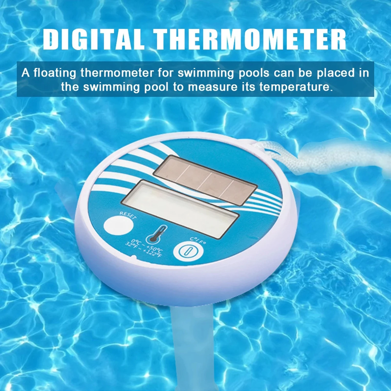 FloatingDigitalPoolThermometerSolarPoweredOutdoorPool
