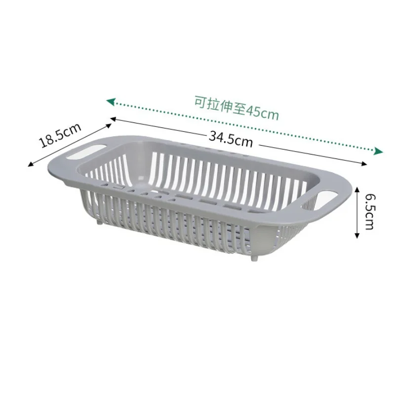 BIlinl Réglable sur Evier Plat Séchage Grille Egouttoir en Plastique  Légumes Fruit Porte-Panier De Cuisine Ustensile