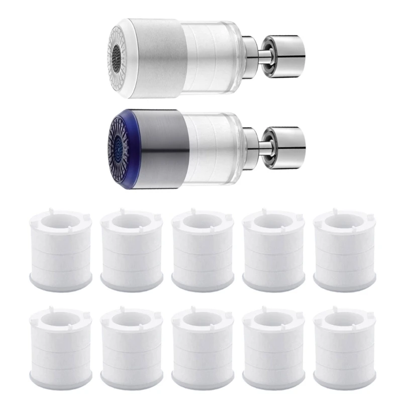 Kitchen & Bathroom Faucet Water Filter Brass & ABS Tap Water Filter Powerful Filtration Convenient Use Kitchen Filter DropShip