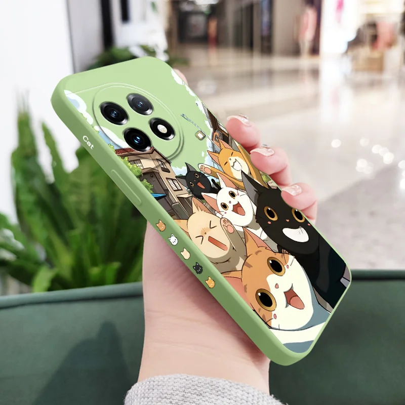 Happy Cat Liquid Silicone Phone Case