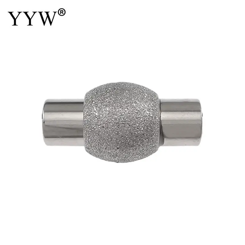 30PCs Stainless Steel Magnetic Clasp  Leather Cord Clasps Pushlock Snap Buckle Bracelet For Jewelry Making Diy Supplies