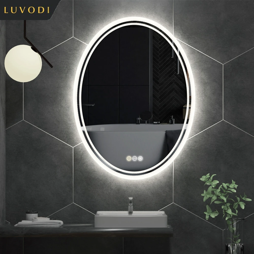 LUVODIWaterproofFramelessLEDBacklitMirrorforBathroomWall
