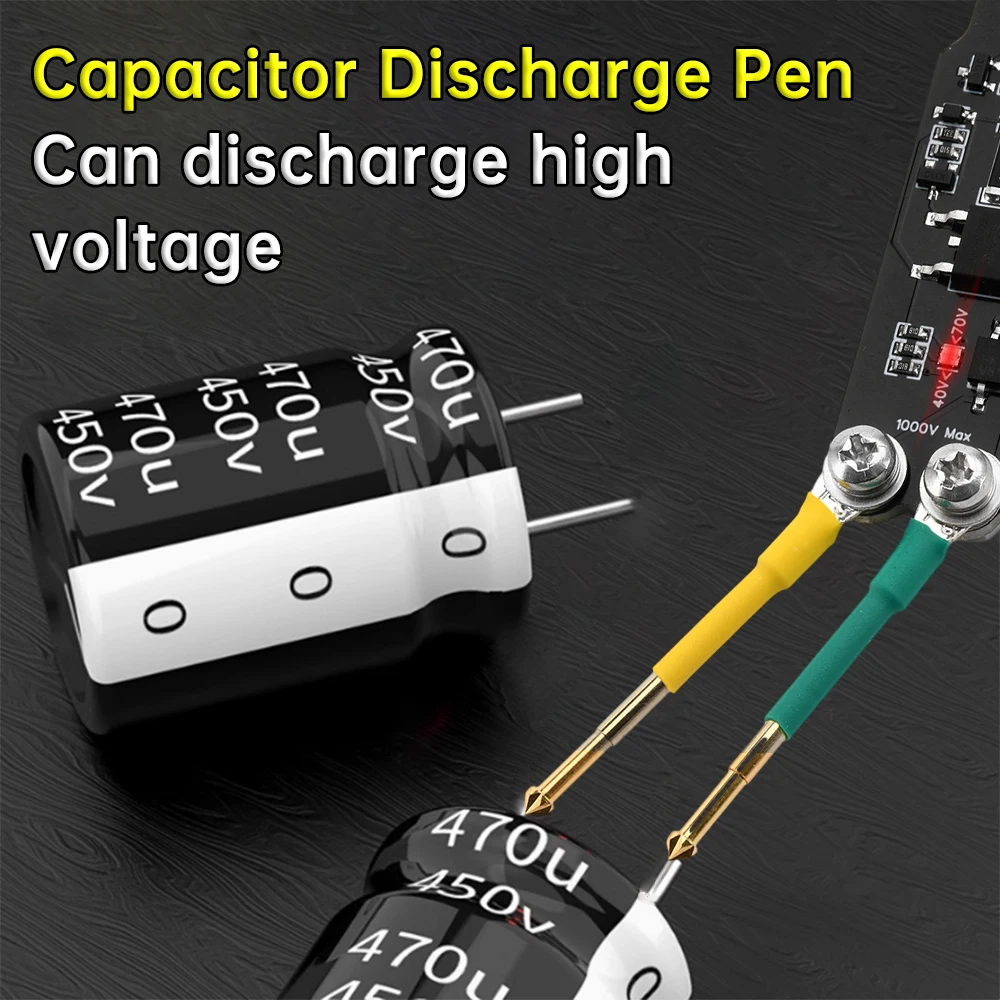1PC Capacitor Discharge Pen AC/DC Switch Power Supply Repair Discharge Maintenance Tool AC8-380V/DC 12-540V