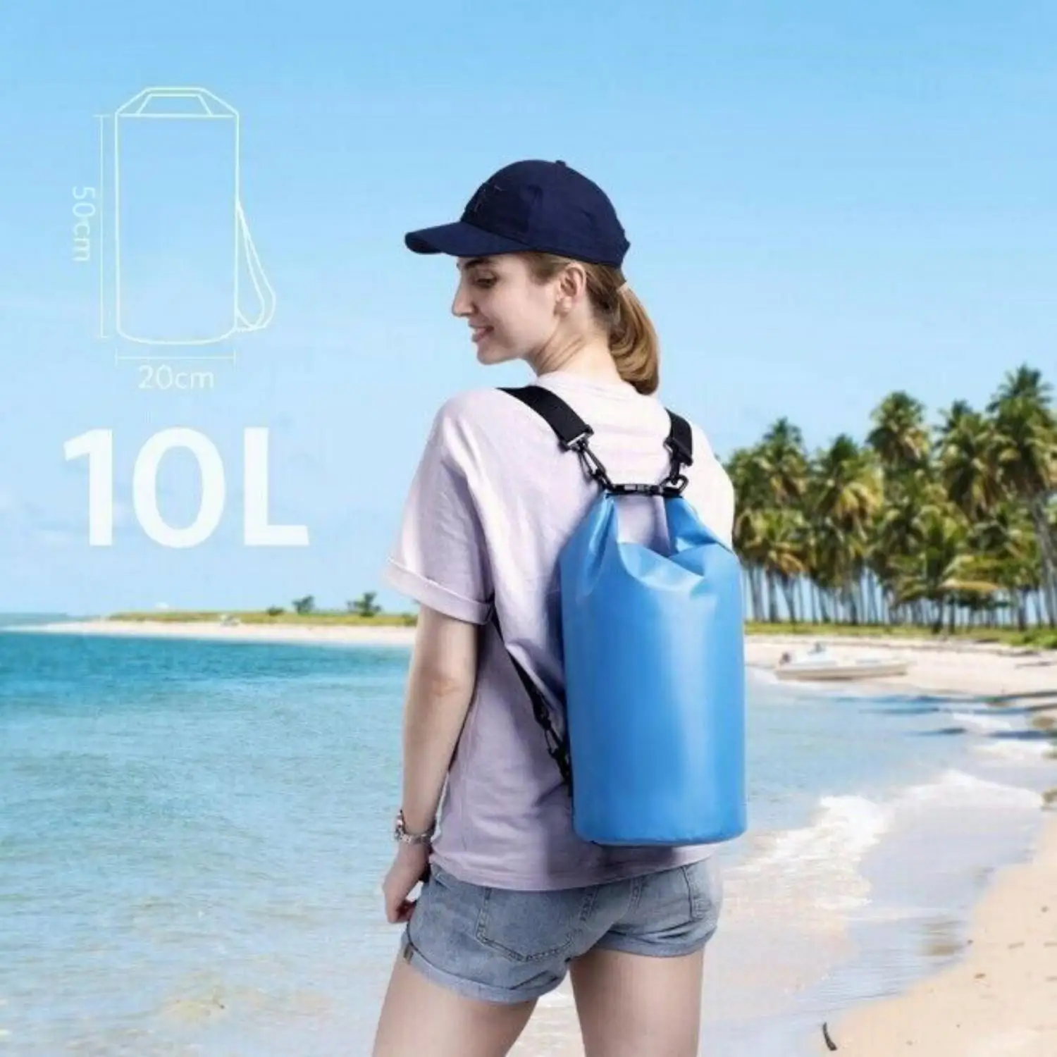 10L 4 Colors Floating Waterproof Dry Bag, Roll Top Sack Keeps Gear Dry for Backpacking, Kayaking, Rafting, Boating, Swimming 2