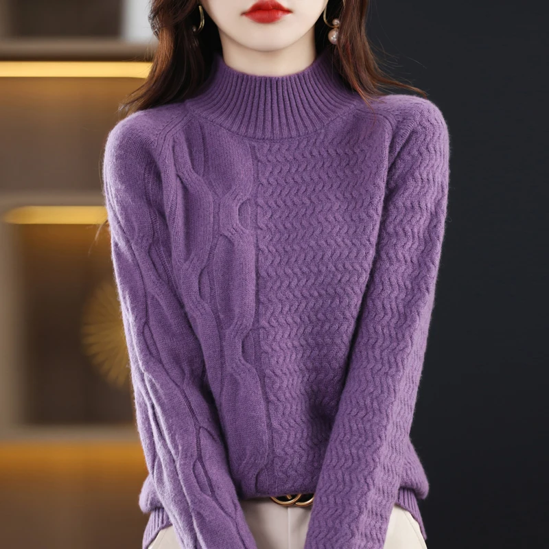 Рисунок 4 - Женский Однотонный свитер с длинным рукавом