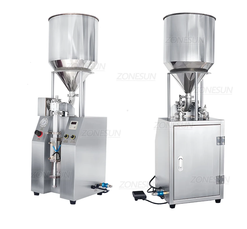 ZONESUN ZS-YTCP12V Pneumatic Syringe Ceramic Plunger Pump Liquid Paste Filling Machine