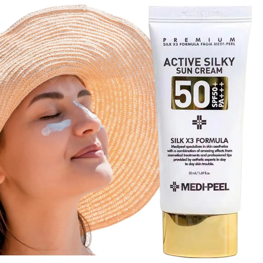 

UV Isolation Face Sunscreen SPF 50 Moisturizer Non-Greasy Silky Touch Instant dry-oil free Protects Sensitive Body Skin Cream