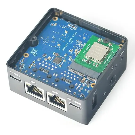 NanoPi R2S ÷ ̴  , RK3328  ⰡƮ ̴ Ʈ, 32GBeMMC, M.2WiF 